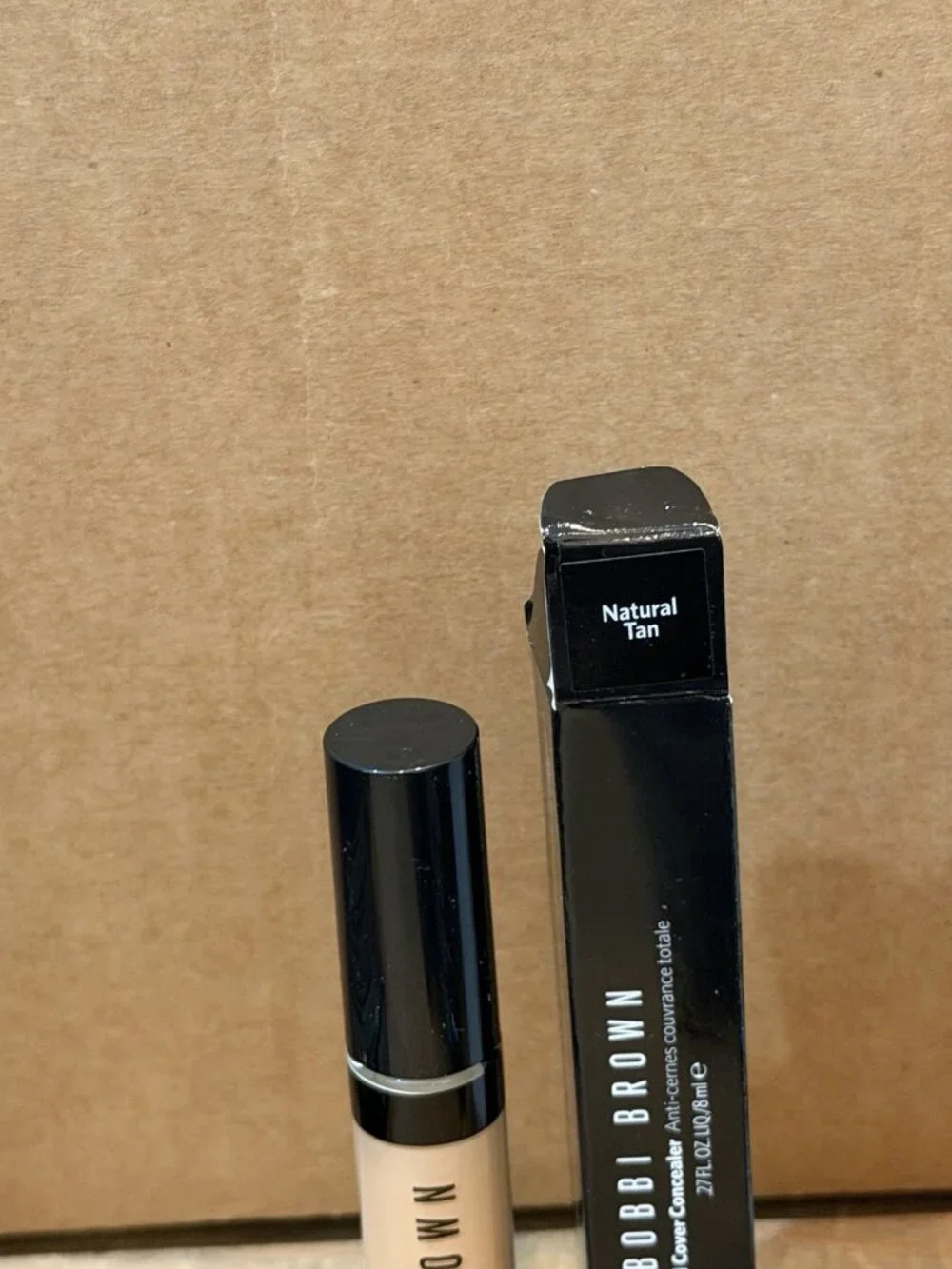 Bobbi Brown Skin Full Cover Concealer Weightless Longwear Natural Tan 0.27 Fl Oz